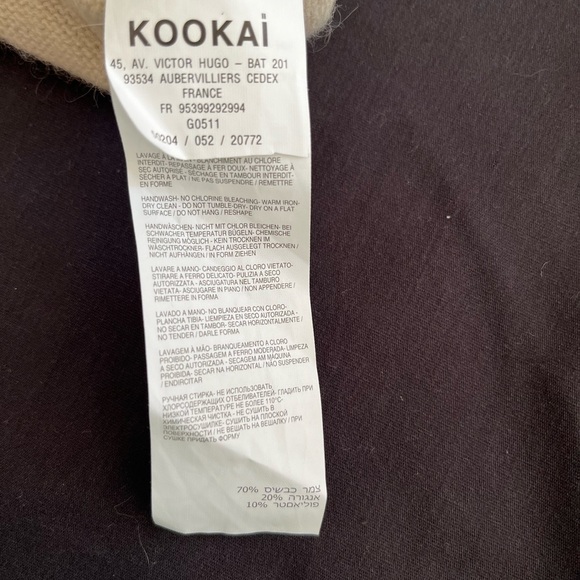 Y2K KOOKAI no heels beige brown sweater red heels / 90s jumper / vintage wool - Picture 4 of 7